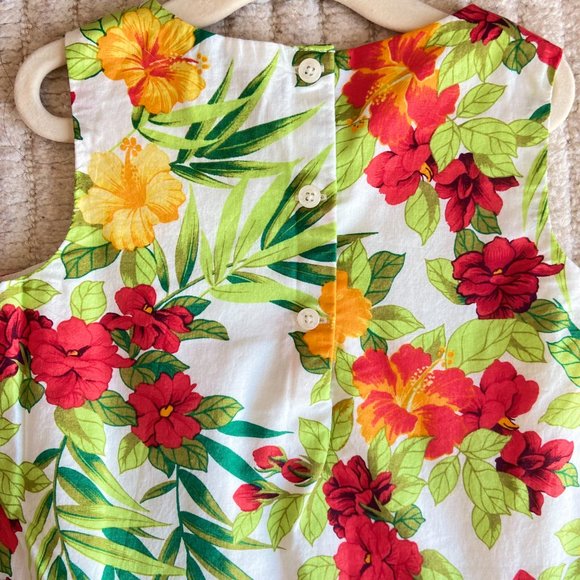 Baby GAP tropical print cotton poplin dress, Girls size 4, NWOT - Picture 3 of 7